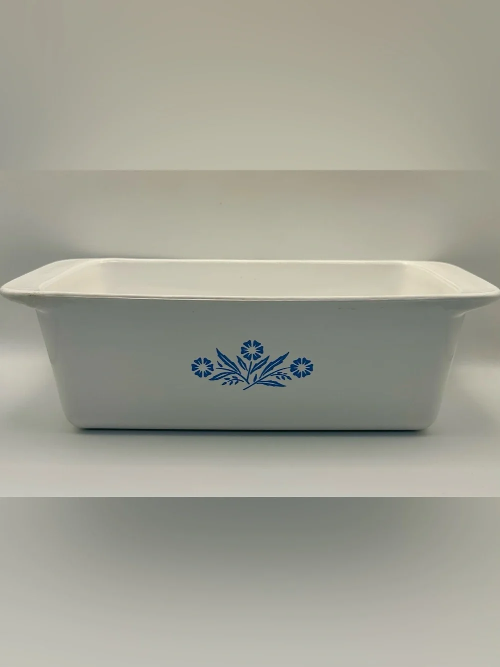 Vintage Corning Ware BLUE CORNFLOWER Loaf Pan Bread Meat P-315-B 9x5x3 USA Mint